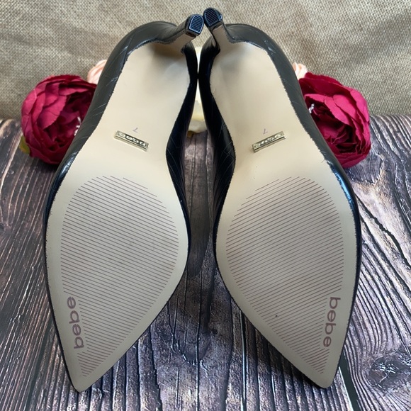 Bebe Black Dasha Dress Booties 7M - Picture 6 of 8